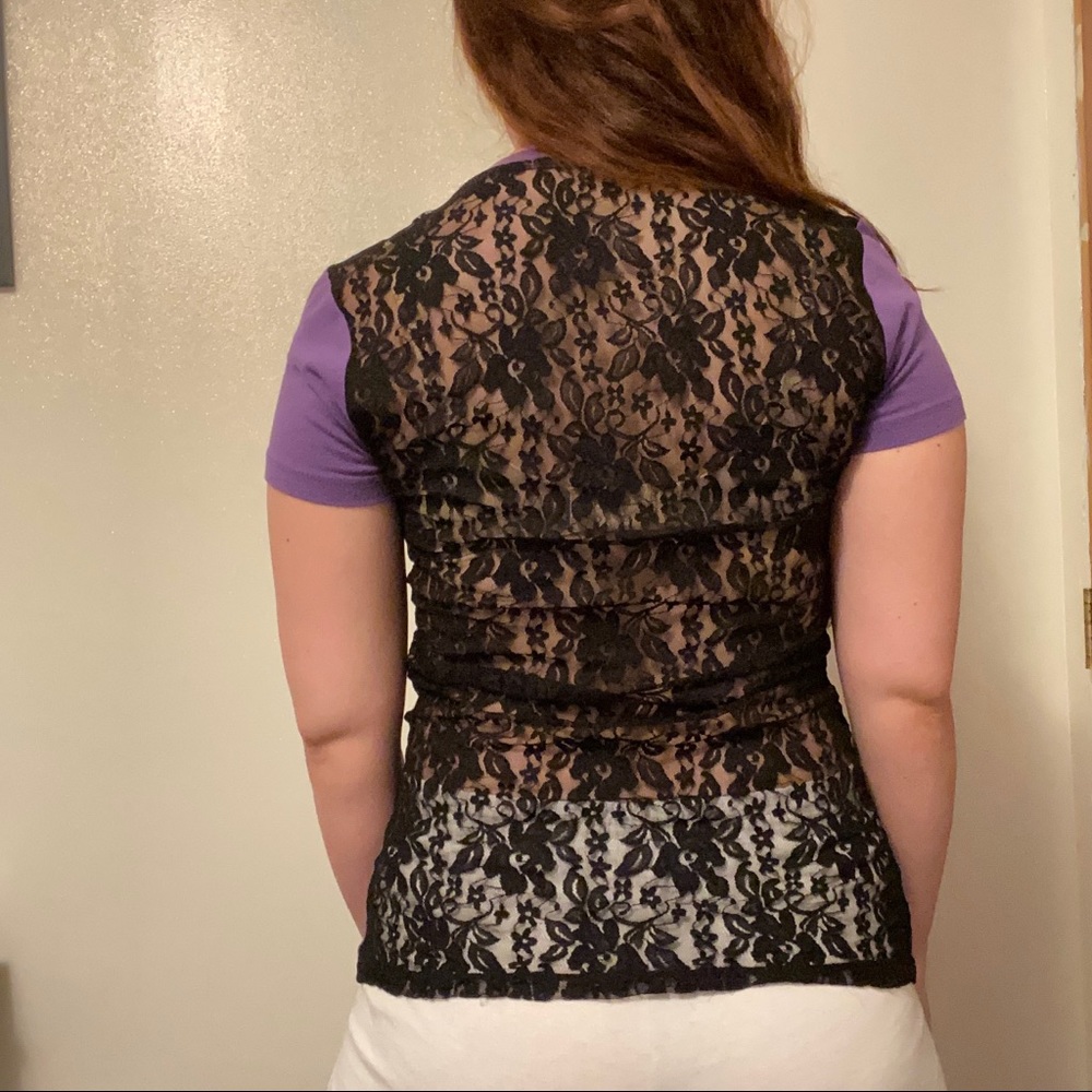 Authentic Disney World lace back Mickey shirt